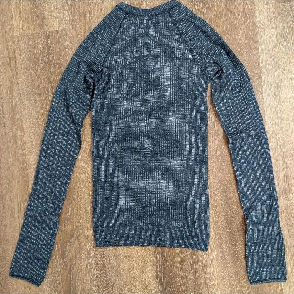 Lululemon Swiftly Wool Pullover Night Diver Blue Size 2